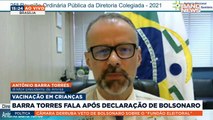 O diretor-presidente da Anvisa, Antônio Barra Torres, falou sobre as declarações de Bolsonaro, que atacou a decisão do órgão de liberar a vacinação para crianças. #BandJornalismo