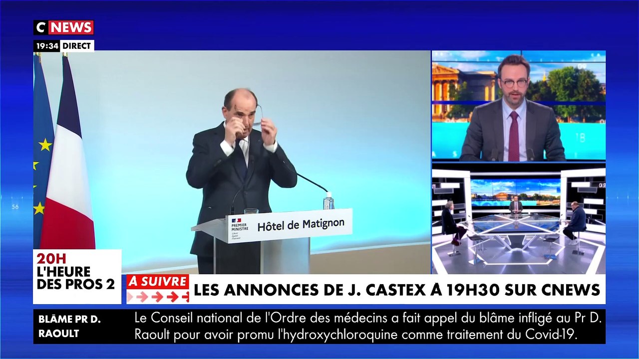 Coronavirus - Jean Castex: "Délais réduit à 4 mois pour la 3ème dose - Débat pour transformer le pass sanitaire en pass vaccinal - Concerts interdits le 31 décembre"