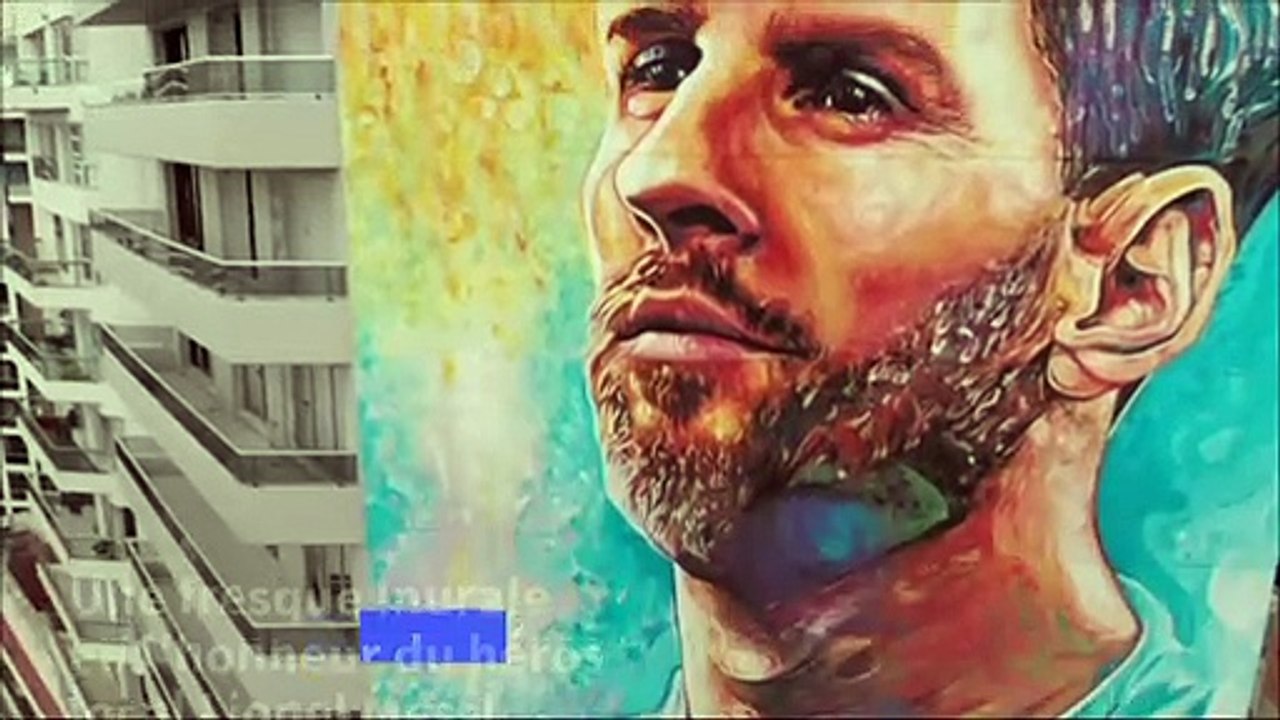 Argentine : une fresque murale en l'honneur de Lionel Messi