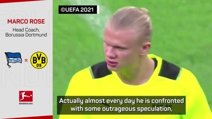 Haaland's maturity is 'extraordinary' - Rose