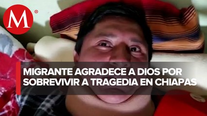 Migrante regreso a Guatemala tras sufrir accidente en Chiapas