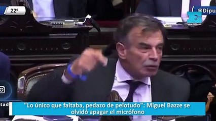"Lo único que faltaba, pedazo de pelotudo": Miguel Bazze se olvidó apagar el micrófono