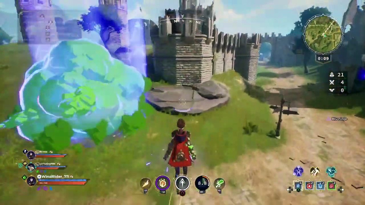 Spellbreak BR Gameplay: Toxic and Stone Domination (2000+ damage)