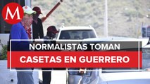 Normalistas de Ayotzinapa toman la caseta de la Autopista del Sol