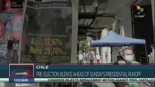 FTS 18:30 17-12: Pre-election silence ahead of Chile´s presidencial runoff