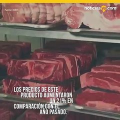 Los precios de la carne aumentaron un 21% más