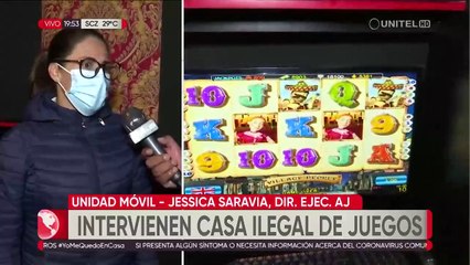 Autoridad del Juego interviene casa de juegos ilegal en La Paz
