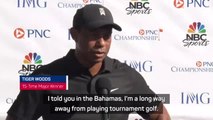 Woods admits to being 'a long way off' competitive golf