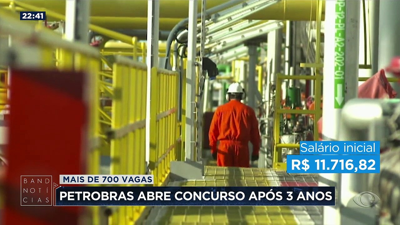A Petrobras abriu hoje um concurso com mais de 700 vagas de trabalho.