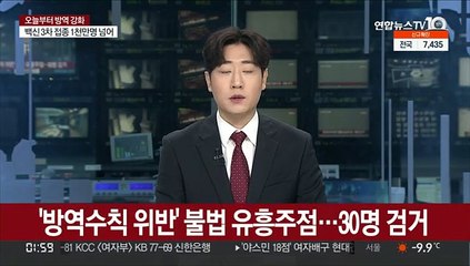 '방역수칙 위반' 불법 유흥주점…30명 검거