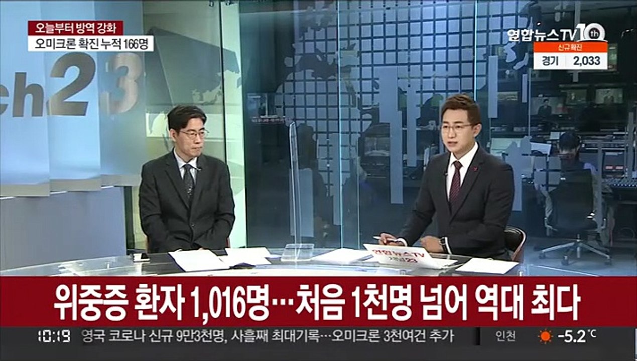[뉴스초점] 위중증 첫 1천명 돌파…오늘부터 강화된 거리두기 시행