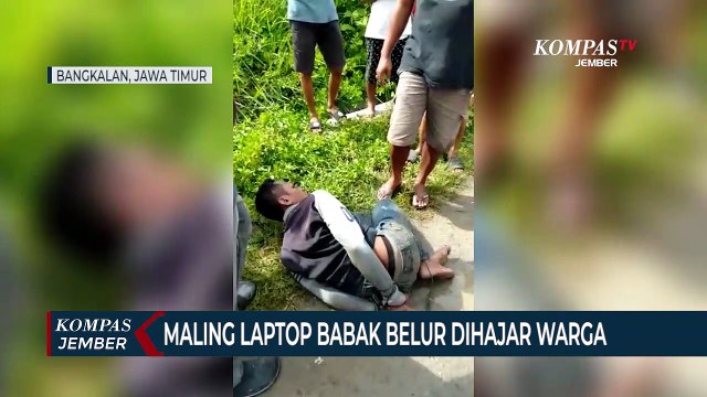 Kepergok Korban, Maling Laptop Babak Belur Dihajar Warga