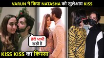 Varun Dhawan KISSES Wife Natasha Dalal After Vicky Katrina & Ranveer Deepika's Kissing Moment