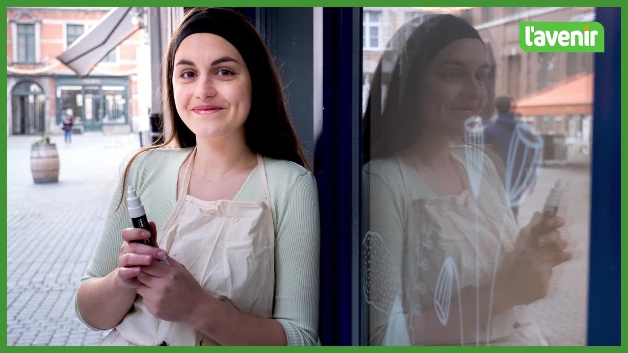 Charlotte Thibaut - des peintures sur les vitrines pour Noël