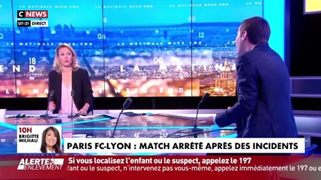 Coupe de France : Les images du match Paris FC-Lyon définitivement arrêté hier après des incidents et d'impressionnants mouvements de foule en tribunes