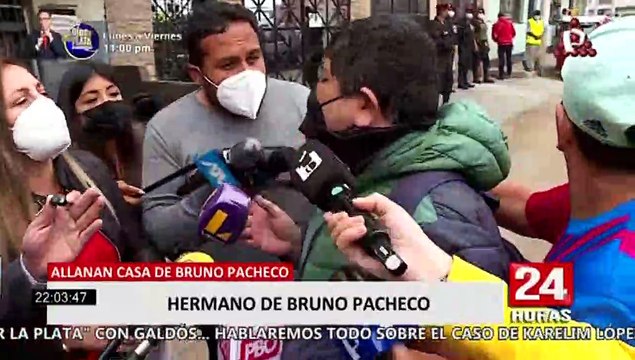 Fiscalía allana viviendas relacionadas a Bruno Pacheco y Karelim López