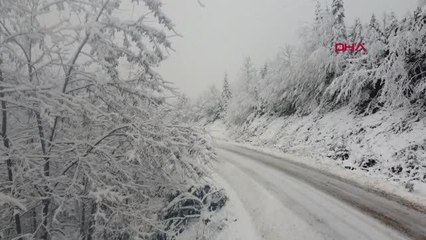 BARTIN'DA YÜKSEK KESİMLERDE KAR ETKİLİ OLUYOR