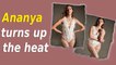 Ananya Panday sizzles in white monokini