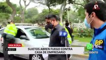 San Borja: Detienen a extorsionadores por ataque a casa de empresario