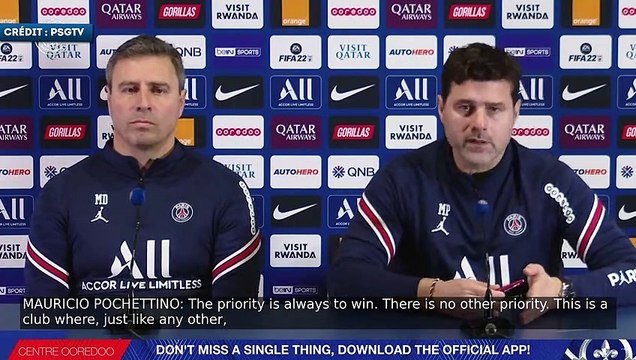 Pochettino évoque la gestion des jeunes pour la Coupe de France