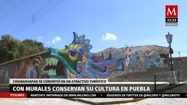 Con murales conservan su cultura en Puebla