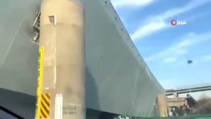 Çin'de otoyol köprüsü çöktü: 3 ölü, 4 yaralı