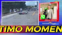 ¡Tragedia! Colisión frontal de motos deja un muerto en Omoa