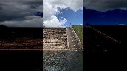 Spillway Waterslide Sends Fish Flying