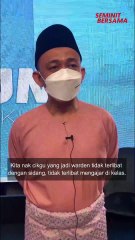 Warden asrama mesti cikgu!