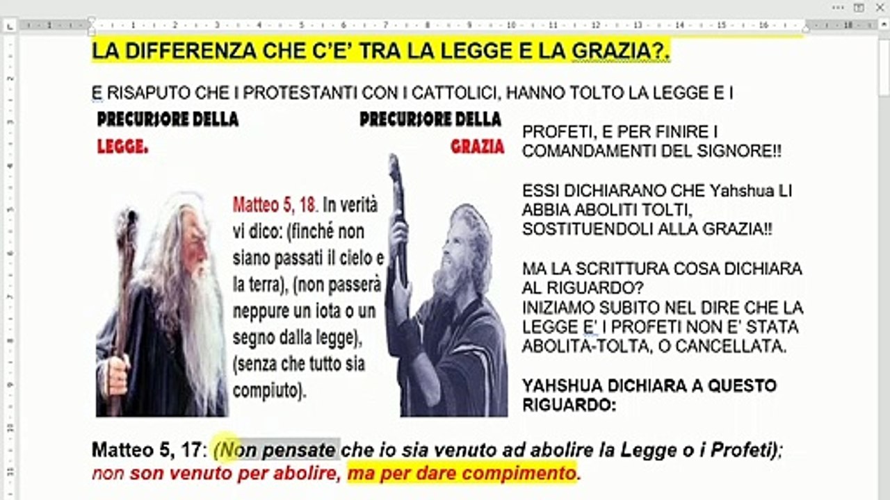 Il Cristiano deve osservare la Legge o la Grazia, e qual è la differenza che c'è tra la legge e la grazia?