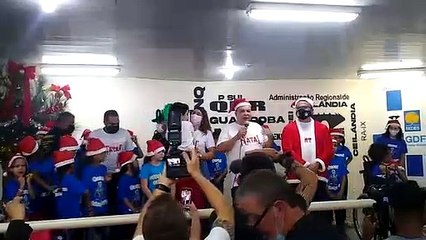 Download Video: Fala do Governador do DF, Ibaneis Rocha (MDB) durante ceia de Natal no restaurante comunitário de Ceilândia