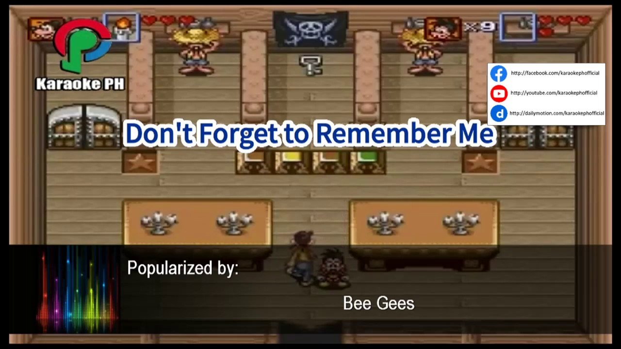 Bee Gees Don't Forget To Remember Me Karaoke PH