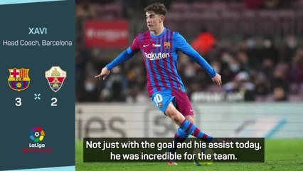 It's amazing to watch Gavi play - Xavi