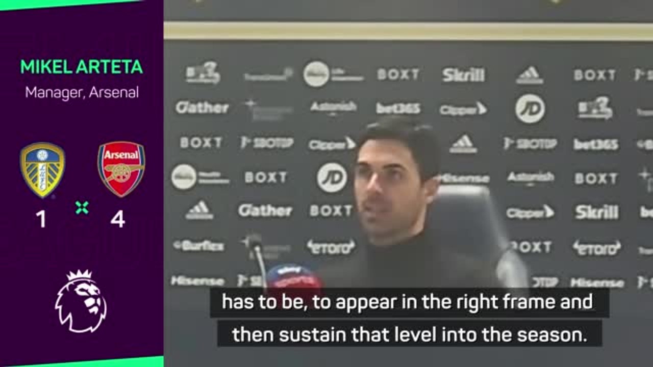 Martinelli going in the right direction - Arteta