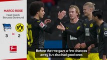 Rose watches BVB 'gift' win to Hertha