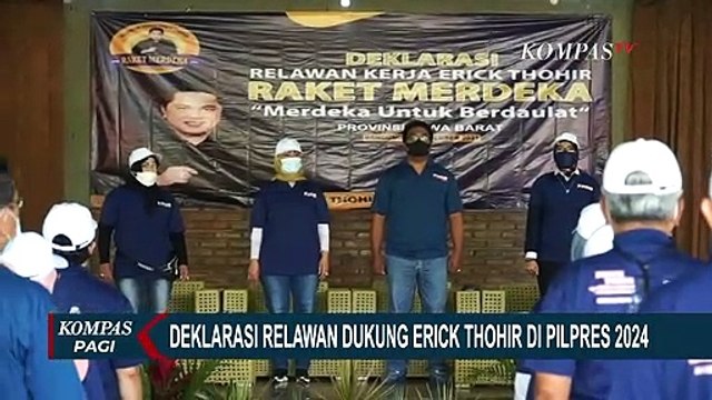 Menteri BUMN Erick Thohir Dapat Dukungan dari Relawan Untuk Pilpres 2024
