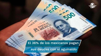 La mayoría de los mexicanos utiliza su aguinaldo para pagar sus deudas