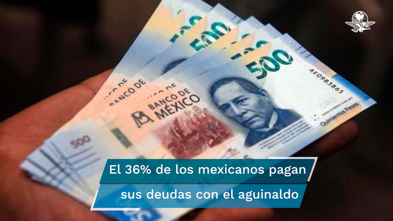 La mayoría de los mexicanos utiliza su aguinaldo para pagar sus deudas