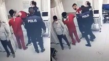 Alkollü geldiği hastanede doktora kafa atıp kaşını yardı