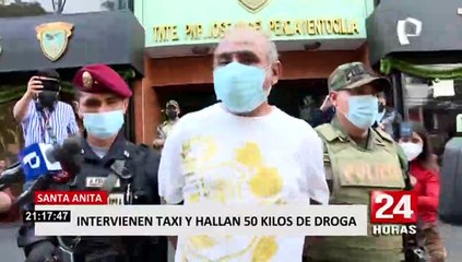 Santa Anita: intervienen taxi y hallan 50 kilos de cocaína