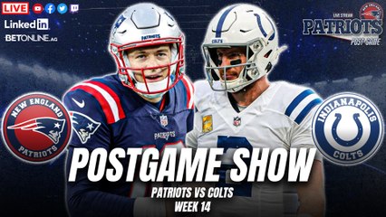 Patriots vs Colts Postgame Show