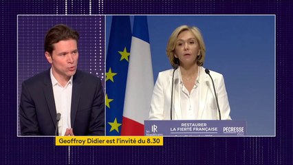 Valérie Pécresse candidate : "Si la droite républicaine hisse une femme à l'Elysée, elle rentre dans l'histoire", estime Geoffroy Didier