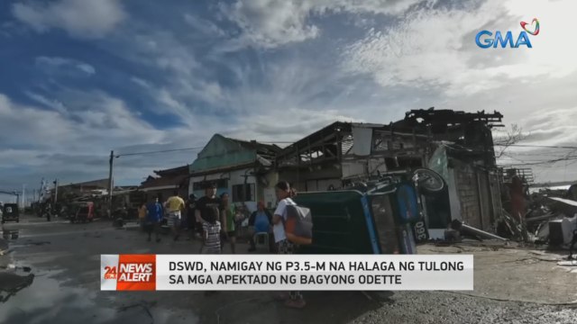 DSWD, namigay ng P3.5-M na halaga ng tulong sa mga apektado ng Bagyong Odette | 24 Oras News Alert