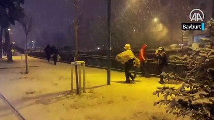 Kar yağışı birçok kentte etkili oldu