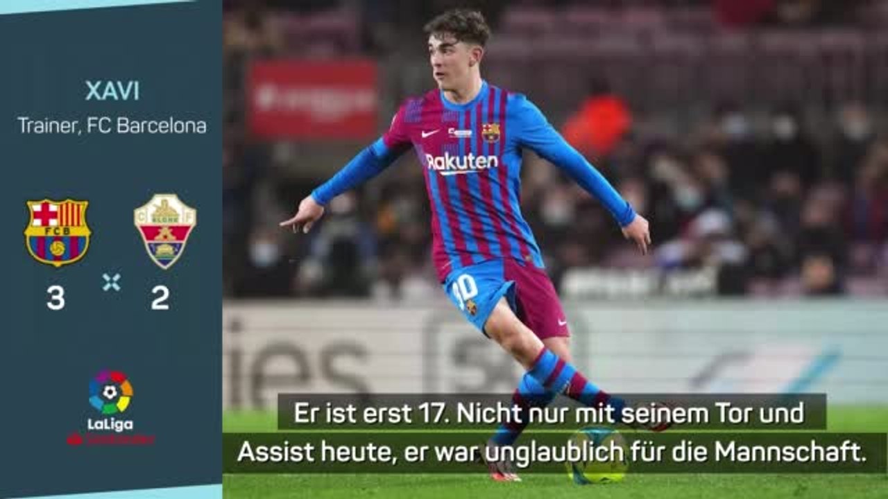 Xavi nach Sieg: 'Gavi ist unglaublich'