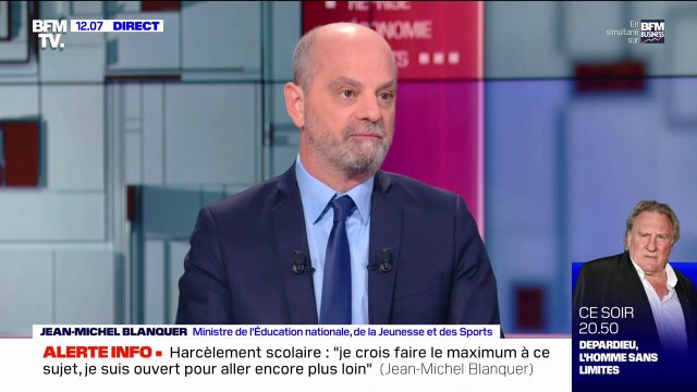 Jean-Michel Blanquer: Le pass vaccinal est moins contraignant que l'obligation vaccinal