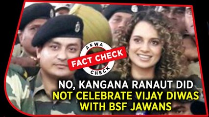 Fact Check: No, Kangana Ranaut did not celebrate Vijay Diwas with BSF jawans