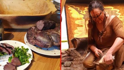 Orman kadınının yaptıkları tartışma yarattı! Yol kenarında bulduğu ölü hayvanları pişirip afiyetle yiyor