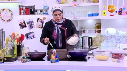 مكرونة بالبصل المكرمل وقطع اللحمة -  يخني باذنجان باللحمة المفرومة  | نجلاء الشرشابي