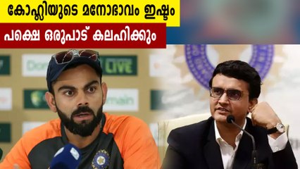 കോഹ്ലി സൂപ്പറാാണ് പക്ഷേ കലിപ്പനുമാണെന്ന് ഗാംഗുലി